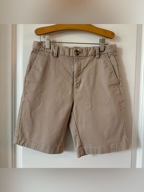 Vineyard Vines Boys Khaki Chino Shorts Size 10 Classic Preppy School Uniform
